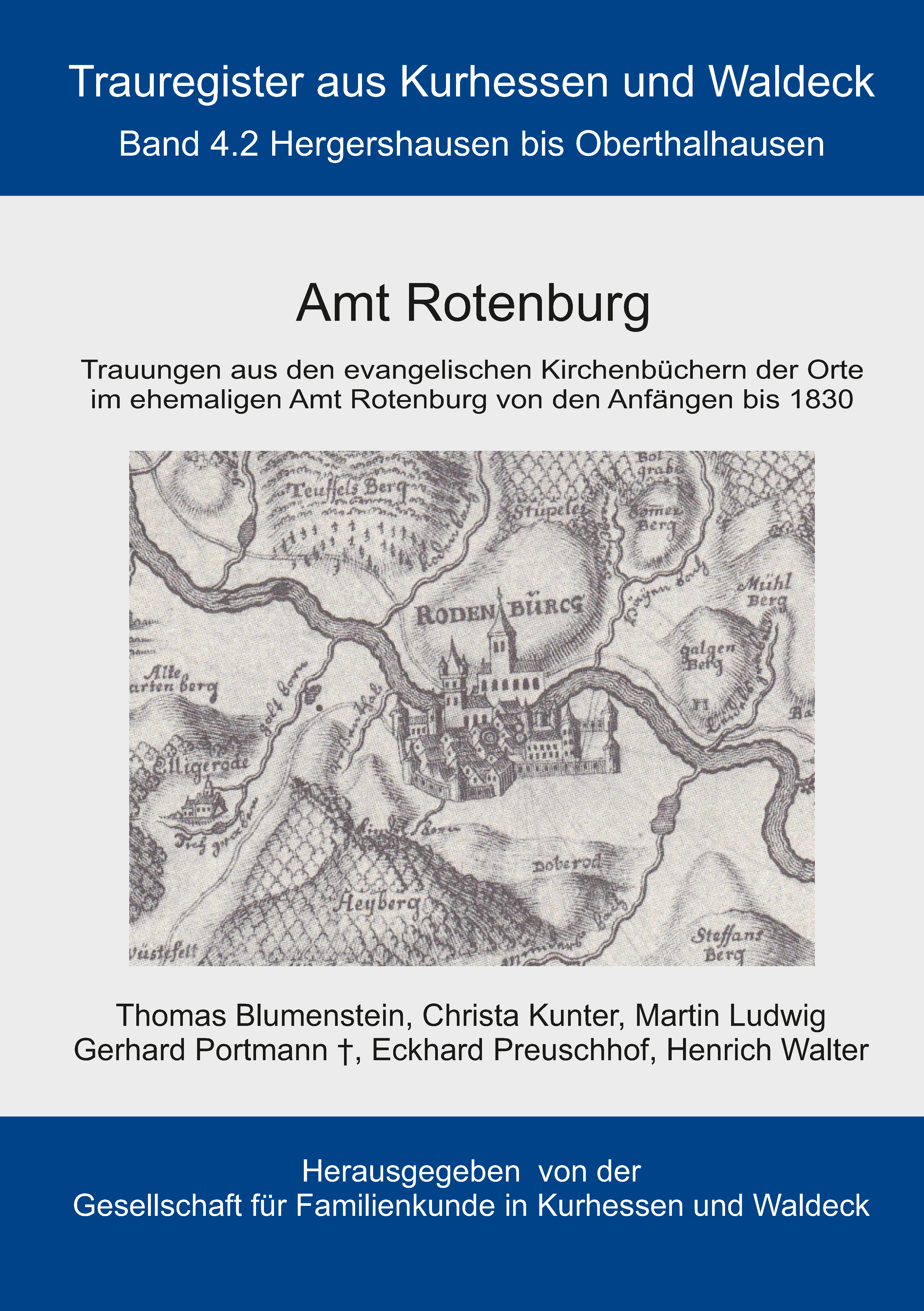 Trauregister aus Kurhessen und Waldeck, Band 4.2 Amt Rotenburg
